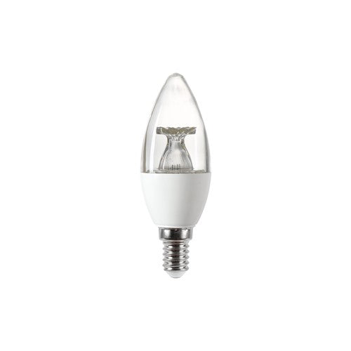 Integral LED Candle Bulb E14 470Lm 4.9W 5000K Non-Dimm 240 Beam Clear Integral - ILCANDE14NF062