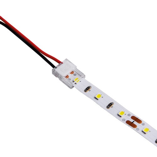 Integral LED White Button Clip 5Pack Strip To Wire For Ip20 8Mm Width Strip 2 Pin Dc3-24V / 5A Max Cable 0.5Mm² - ILSTAA305