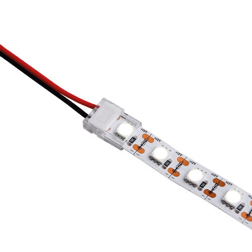 Integral LED White Button Clip 5Pack Strip To Wire For Ip20 10Mm Width Strip 2 Pin Dc3-24V / 5A Max Cable 0.5Mm² - ILSTAA306