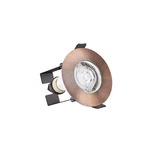 Integral LED Evofire Fire Rated Downlight 70Mm Cutout Ip65 Copper Round +Gu10 Holder & Insulation Guard Integral - ILDLFR70D048