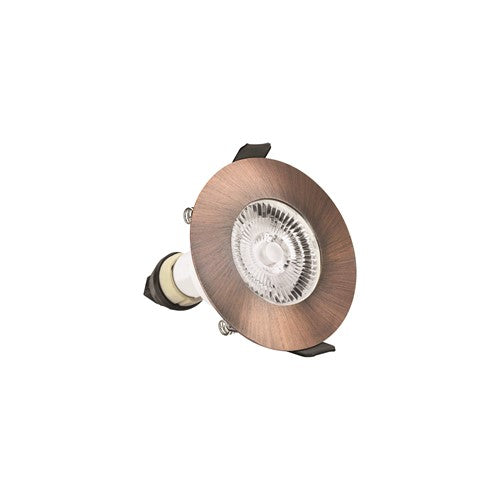 Integral LED Evofire Fire Rated Downlight 70Mm Cutout Ip65 Copper Round +Gu10 Holder Integral - ILDLFR70D047