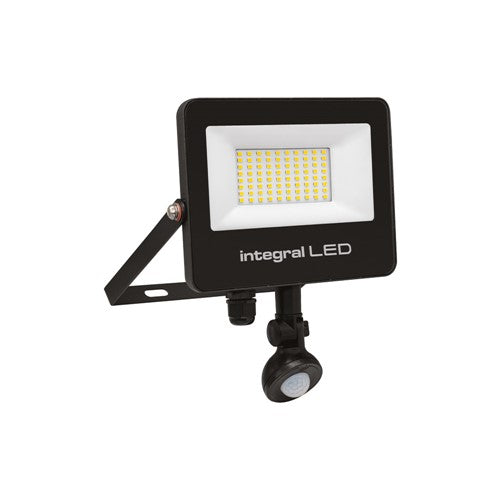 Integral LED Super Slim 2 Floodlight Ip67 5000Lm 50W Tuya 3000/4000/6500K Pir 120° Dimmable 100Lm/W Black Integral - ILFLC253