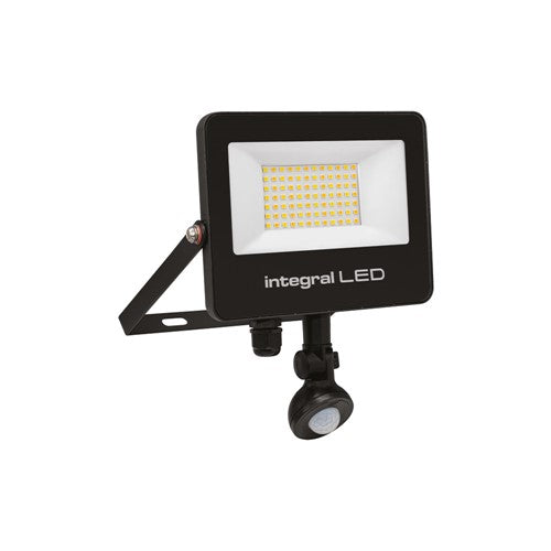 Integral LED Super Slim 2 Floodlight Ip67 3000Lm 30W Tuya 3000/4000/6500K Pir 120° Dimmable 100Lm/W Black Integral - ILFLC252
