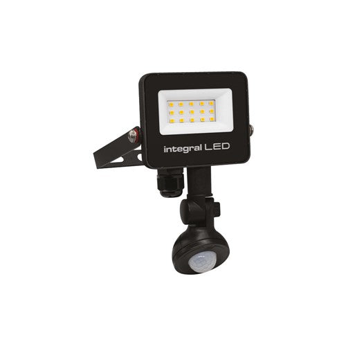 Integral LED Super Slim 2 Floodlight Ip67 1000Lm 10W 4000K Pir 120° Non-Dimm 100Lm/W Black Integral - ILFLC240