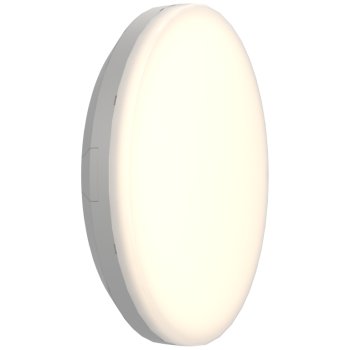 Ansell Lighting AMER1/1/S/DM3 Mercurial 1 IP54 Multi-Wattage CCT Selectable Silver LED Bulkhead - DALI Dimmable, Emergency
