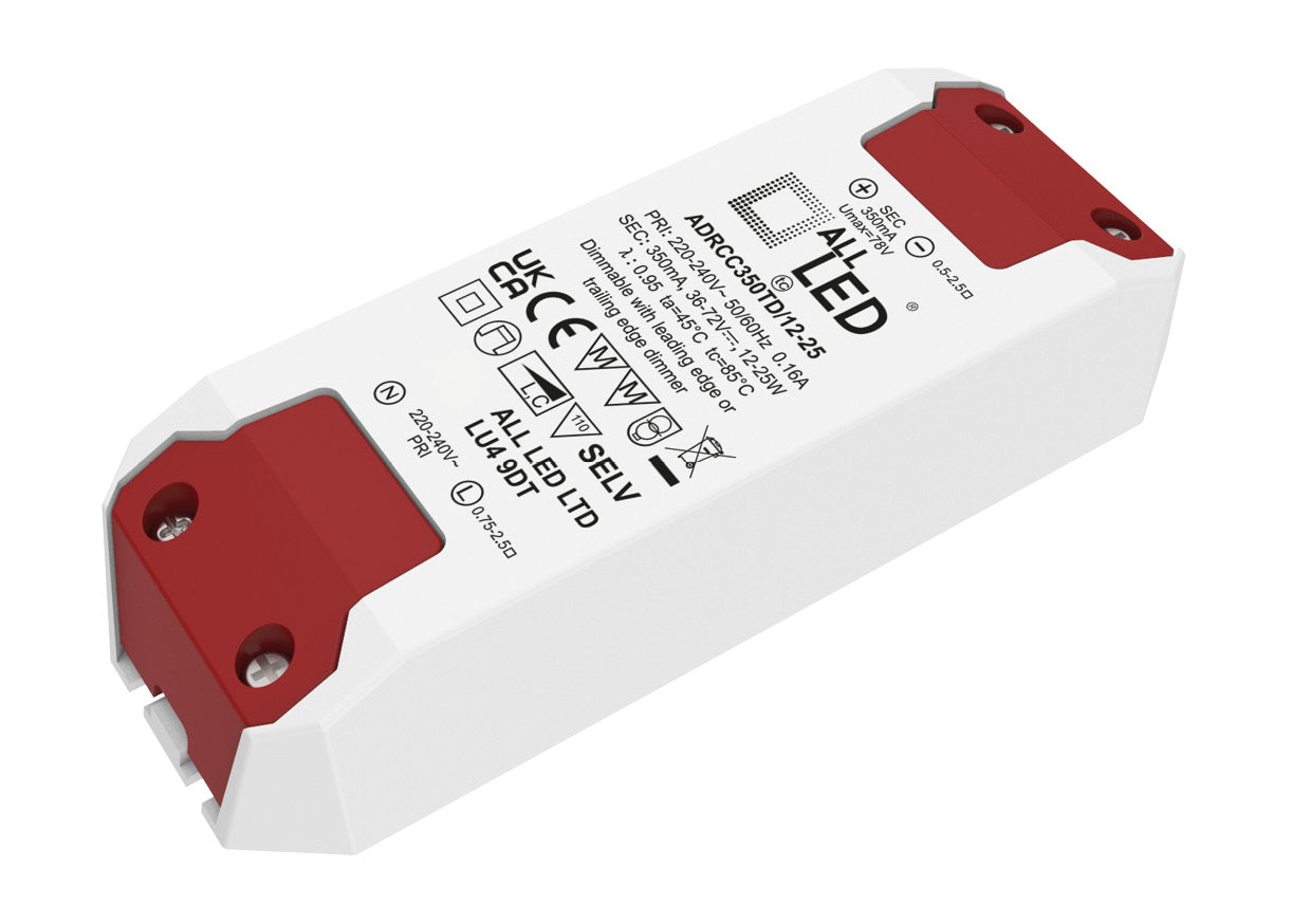 Drive350 12-25W Dimmable 350mA Constant Current LED Driver