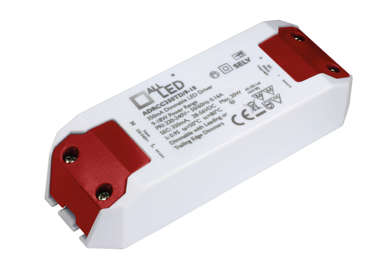 Drive350 9-18W Dimmable 350mA Constant Current LED Driver