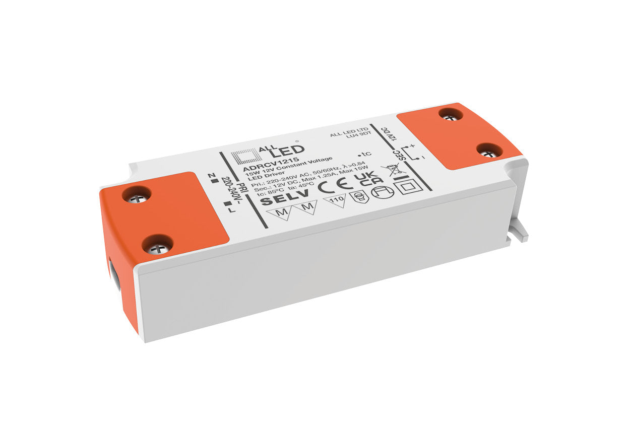 Drive12 12V DC Constant Voltage LED Driver 15W