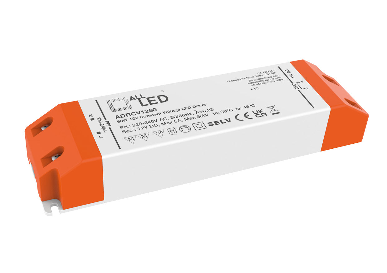 Drive12 12V DC Constant Voltage LED Driver 60W