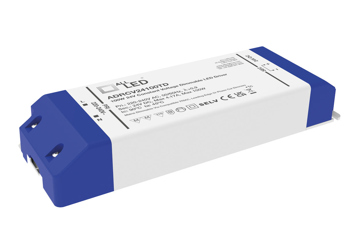 Drive24TD 24V DC Constant Voltage Triac Dimmable LED Driver 100W