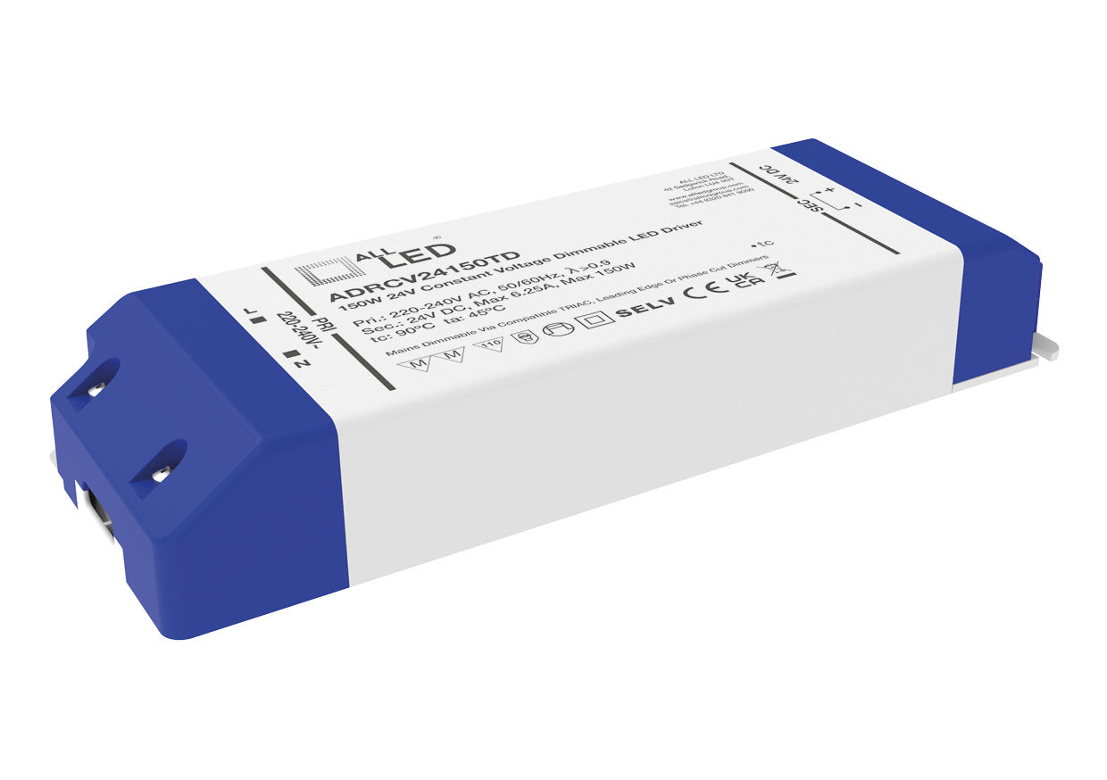 24V 150W TRIAC Dimmable Constant Voltage LED Driver