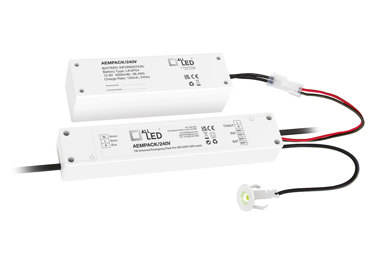 EMPack240 7W Universal Emergency Pack For 220-240V LED Loads