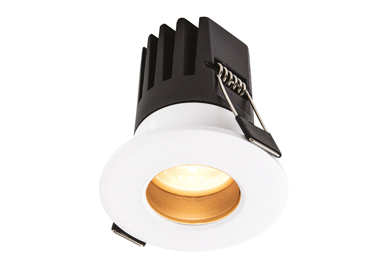 Defender Mini 9W Mini LED Fire Rated IP65 Baffled Downlight 3000K