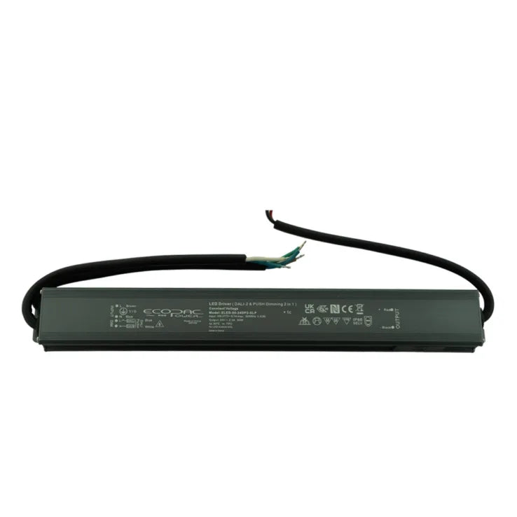 ELED-60-24DP2-SLP - Ecopac ELED-60-24DP2-SLP DALI 2 and Push Dimmable Constant Voltage LED Driver 60W 24V Slimline