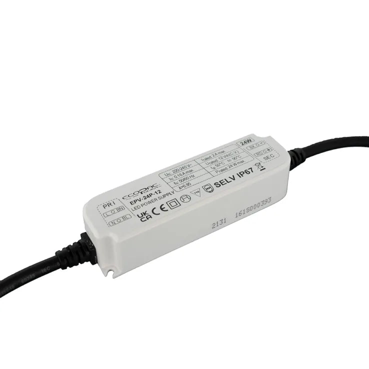 EPV-24P-12 or 24V please Select . Up to 24W IP67