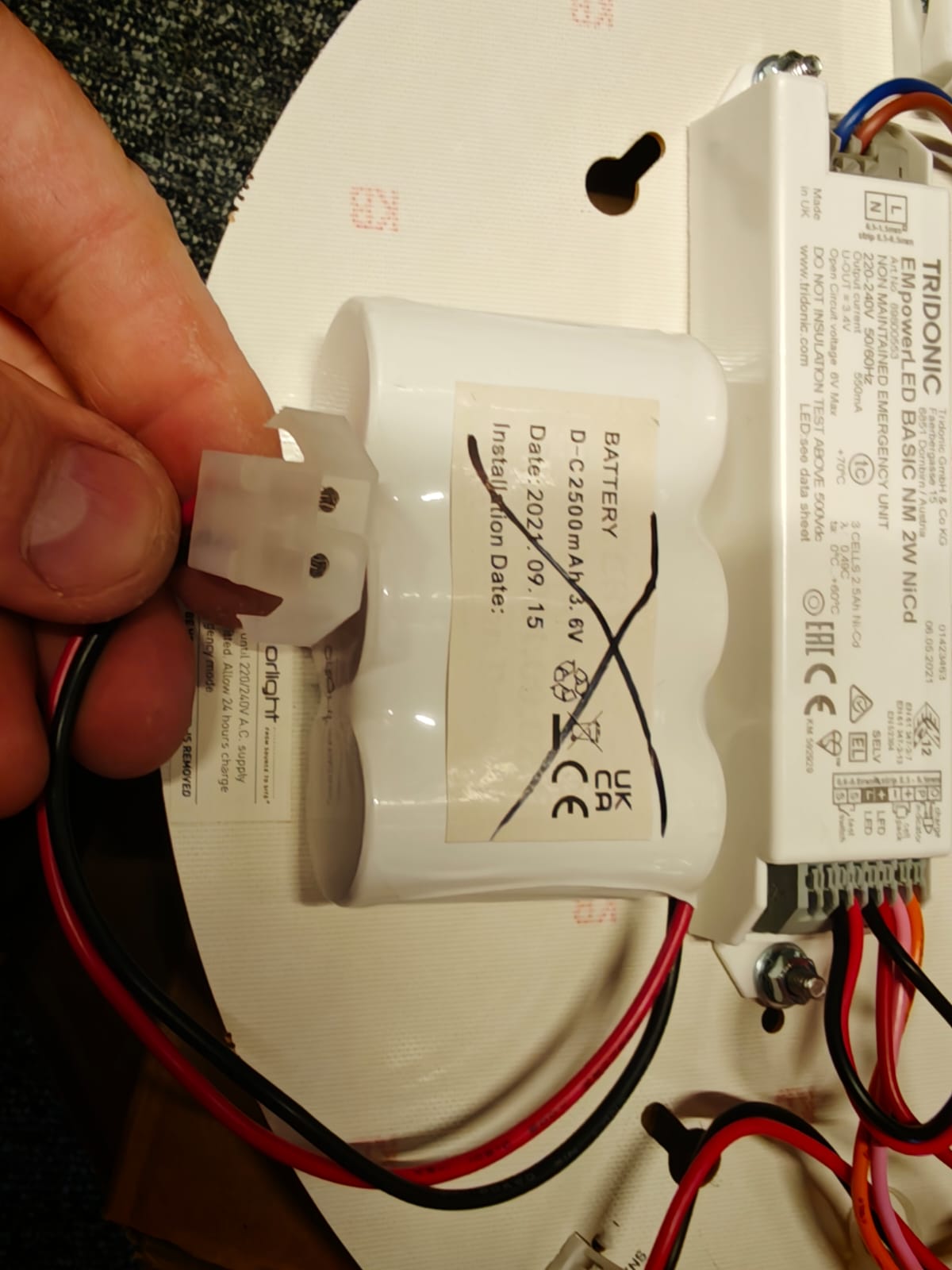 3/1C2-8-A-C002M/F 3.6V 2.8Ah C Size Ni-CD