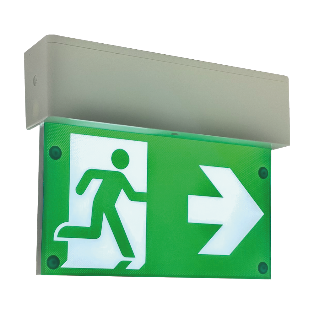 Luxbox BLADED EXIT SIGN 1 CELL 3 HOURS MAINTAINED DALI LXE-A2-DALI-1-3-M