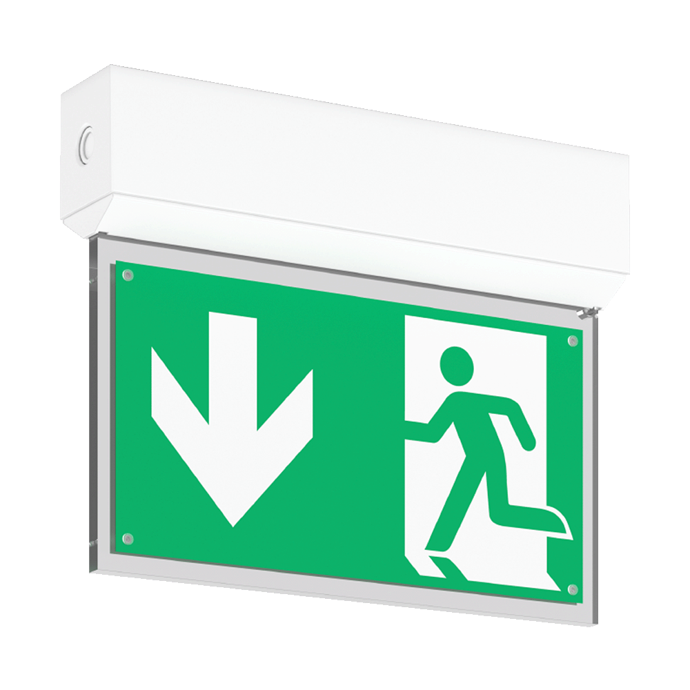 Luxbox BLADED EXIT SIGN 1 CELL 3 HOURS MAINTAINED SELF-TEST LXE-B-ST-1-3-M