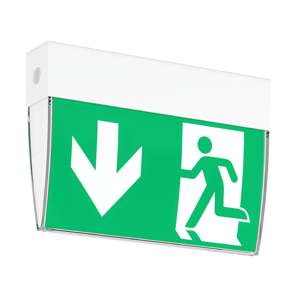 Luxbox WEDGE EXIT SIGN 1 CELL 3 HOURS MAINTAINED DALI LXE-W-DALI-1-3-M