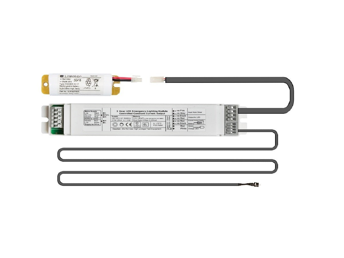 LITEPLAN -NED/3-KIT-LP Liteplan Emergency Kit + Battery Please read