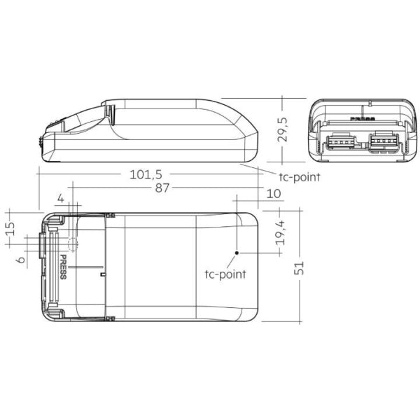 LCA 15W 180-350mA flexC PH-C SR ADV 87500627