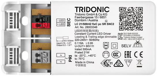 Driver LC 21W 500mA fixC pc SR SNC2