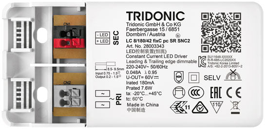 Driver LC 8W 180mA fixC pc SR SNC2
