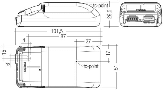 LCBI 20W 350mA PHASE-CUT/1-10V SR 87500276