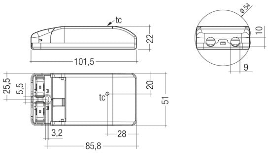 Driver LC 10W 250/350/500/700mA fixC SR SNC