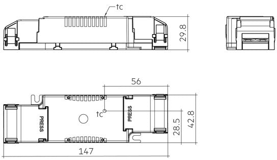 Driver LC 30W 700mA fixC SRL ADV2 87500957
