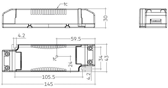 Driver LC 50W 1200mA fixC SR SNC2 Compact drivers