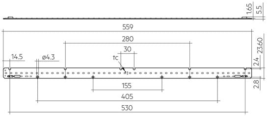 LLE 24x560mm 2400lm 840 HV ADV6 28004774