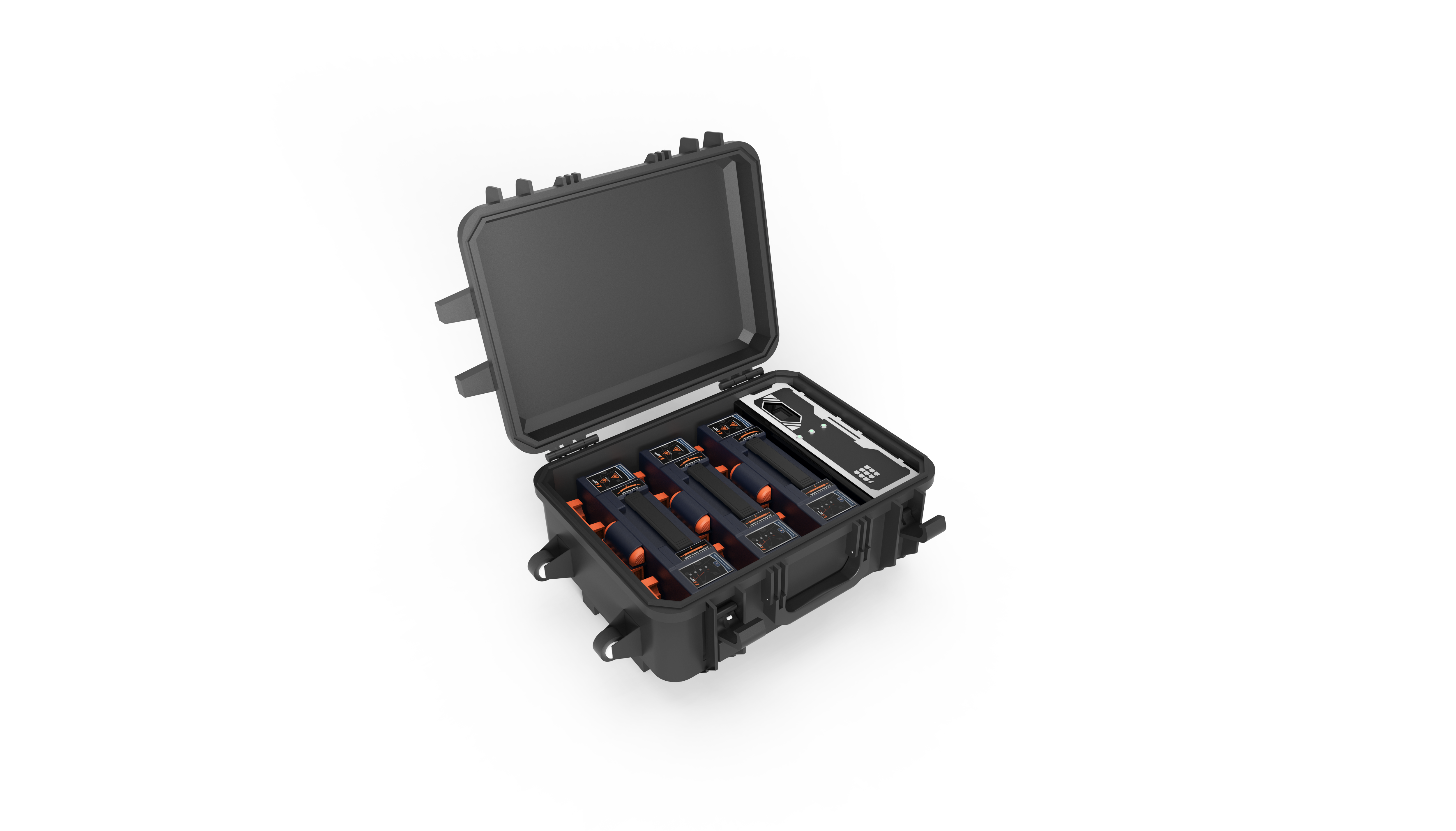 Power2Go PTG-TKC-9H 3 Bay BATTERY CHARGING CASE