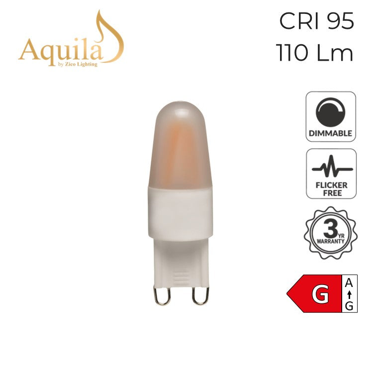 ZL-G9M/2W22F Mini G9 Frosted 2W 2200K Light Bulb