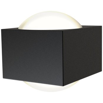 Ansell Lighting AMISASQ/BL/CW Misano Square 11W 4000K IP65 Black Up/Down LED Wall Light