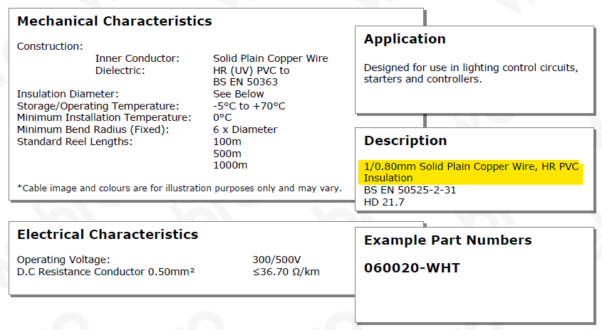 Ballast Cable ECG-OLD SITE The Lamp Company - Easy Control Gear