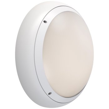 Ansell Lighting AARXB/1/DM3 ARX Anti-Ligature Dual Wattage CCT Selectable White LED Bulkhead - DALI Dim, Emergency