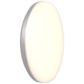 Ansell Lighting AMER2/1/S/MWS/DM3 Mercurial 2 IP54 34W CCT Selectable Silver LED Bulkhead - DALI Dimmable, Microwave Sensor, Emergency