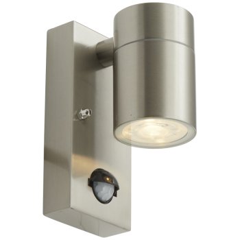 Ansell Lighting AACERO/WLD/SSL/PIR Acero Stainless Steel GU10 Wall PIR Light