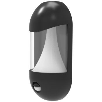 Ansell Lighting ALEOLED/HL/PIR Leo 8W CCT Selectable Graphite LED Half Lantern - PIR Sensor