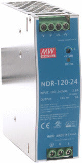 Mean Well NDR-120-24 NDR Universal Power Supply 5A 24V