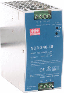 Mean Well NDR-240-48 NDR Universal Power Supply 5A 48V