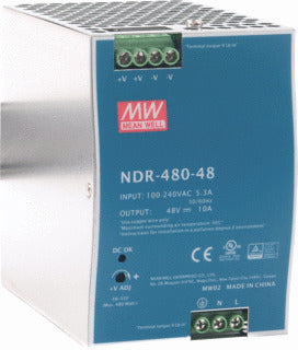 Mean Well NDR-480-48 NDR Universal Power Supply 10A 48V