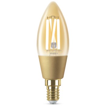 Ansell Lighting AOCTOW/C37/TW/AMB/E14 OCTO Smart 5W Tunable White Dimmable E14 C37 Amber LED Filament Candle Bulb