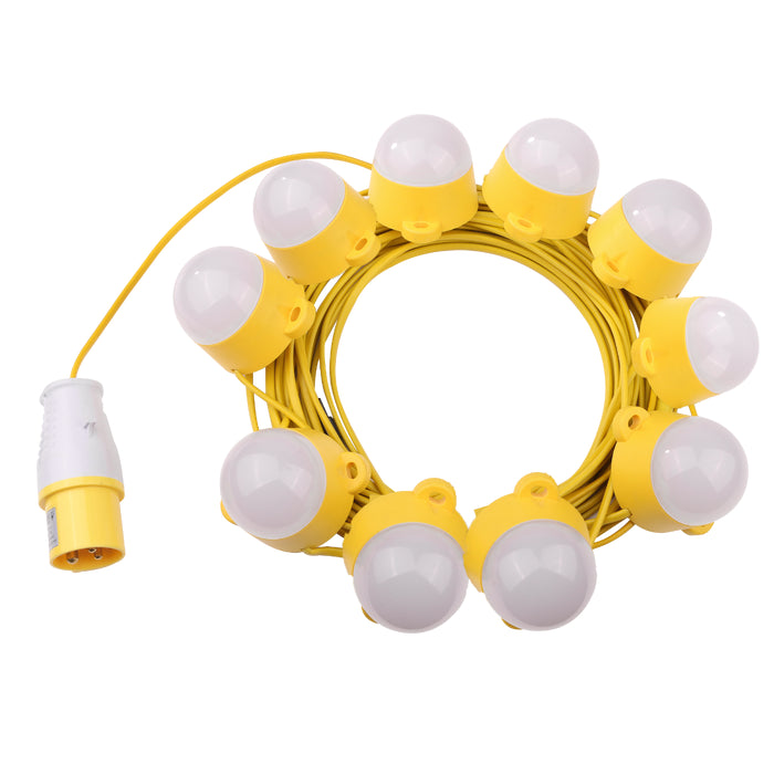 Bright Source 20m 50w 4000k 110v IP44 LED Festoon Kit - Cool White