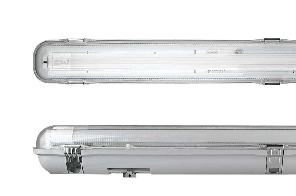Indus Non-corrosive linear luminaire for Kosnic LED T8 lamps