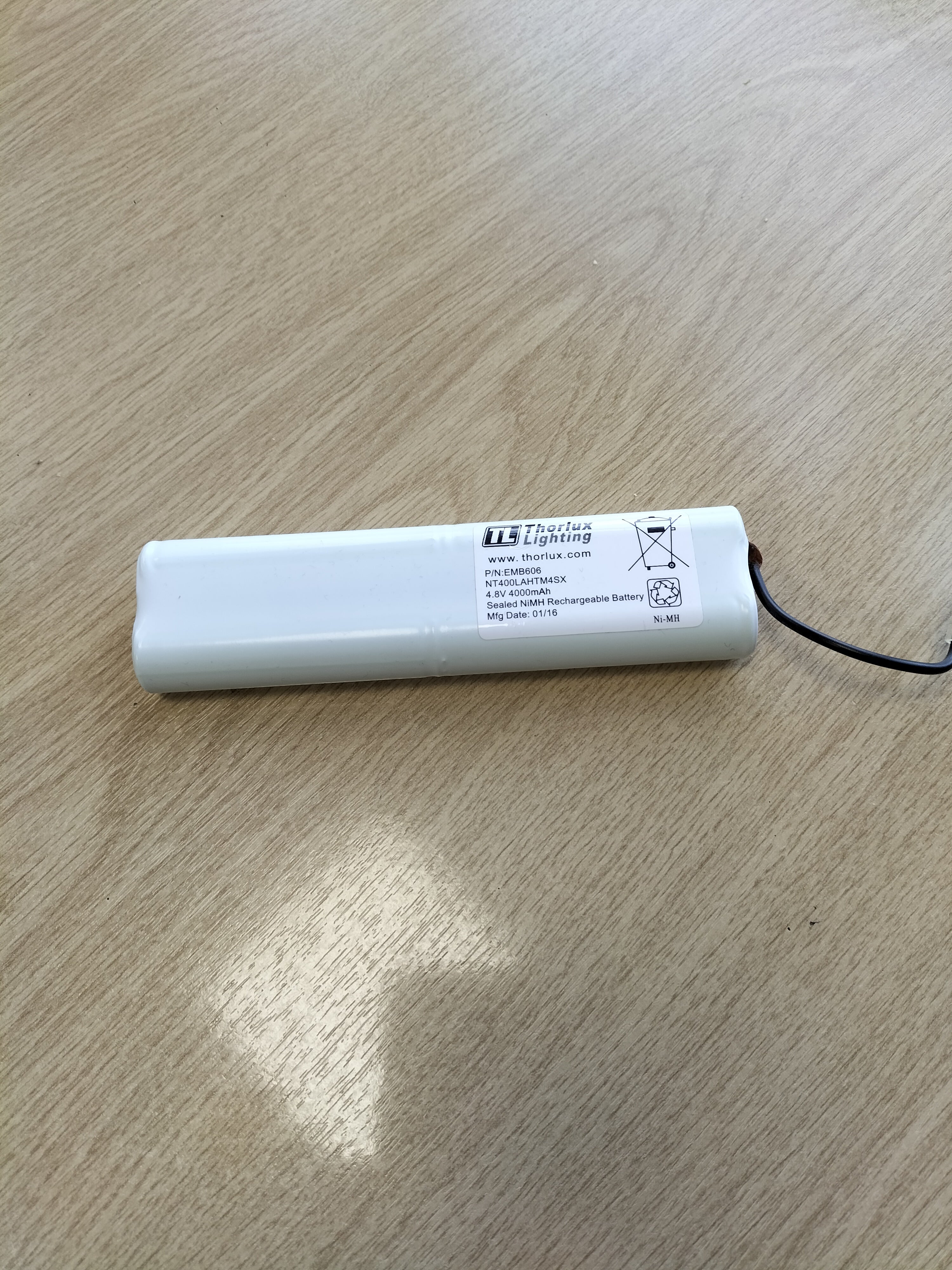 400LAHT4AX-C 4.8V 4.0Ah NI-MH Square Pack