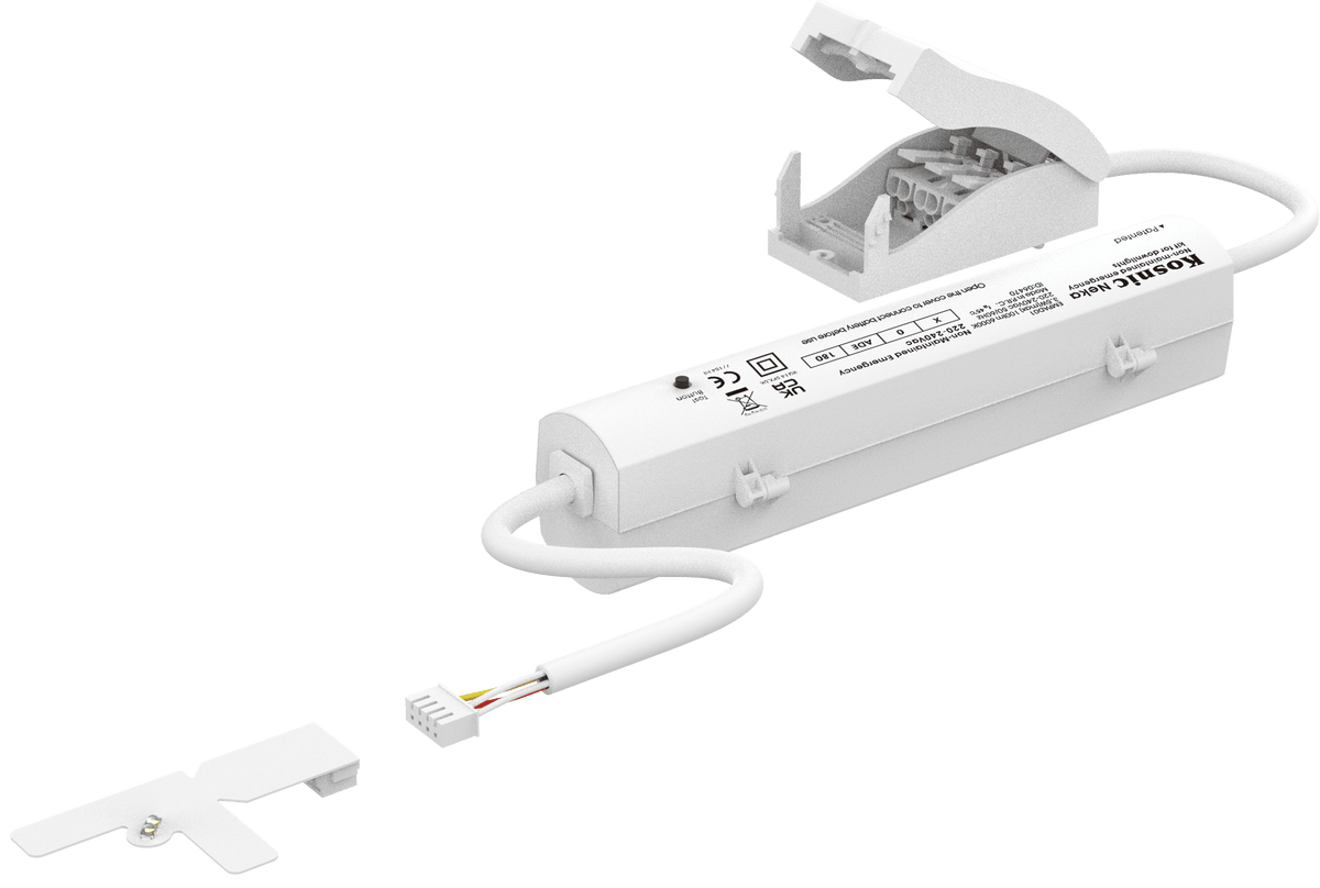 Niah 2 in 1 Dual-mode manual & self-test Universal non-maintained emergency kit for LED Panels