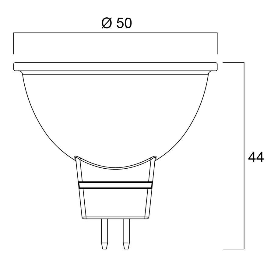 REFLED SUPERIA RETRO MR16 V2 345LM Non Dimmable 36° SL 12V 12v LED SYLVANIA - Easy Control Gear