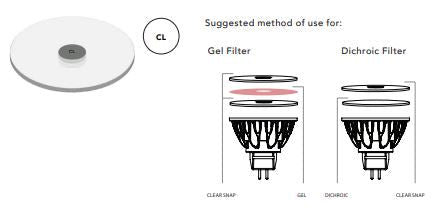 02185SO - Soraa - Snap Lens - 4in Colour filter Clear LED Soraa - Easy Control Gear